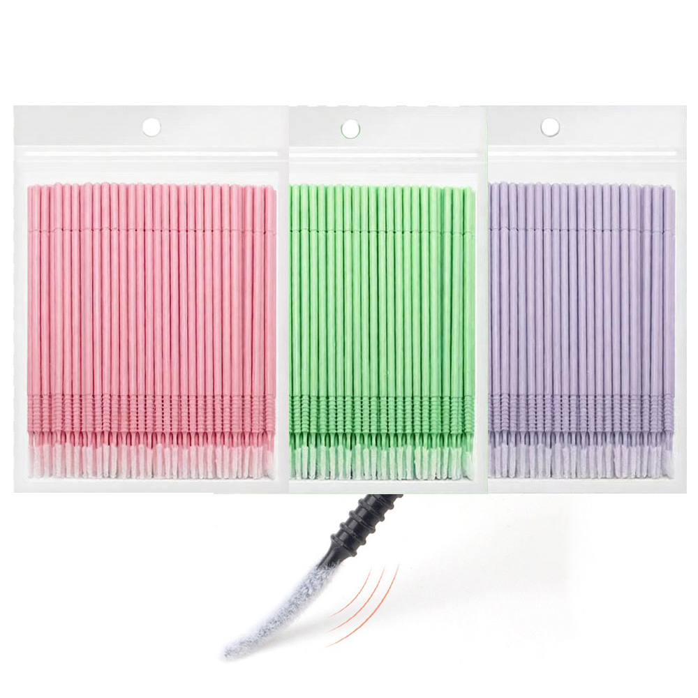 Eyelash Extension Look - 500 pz. Spazzolini/Applicatori per la Pulizia