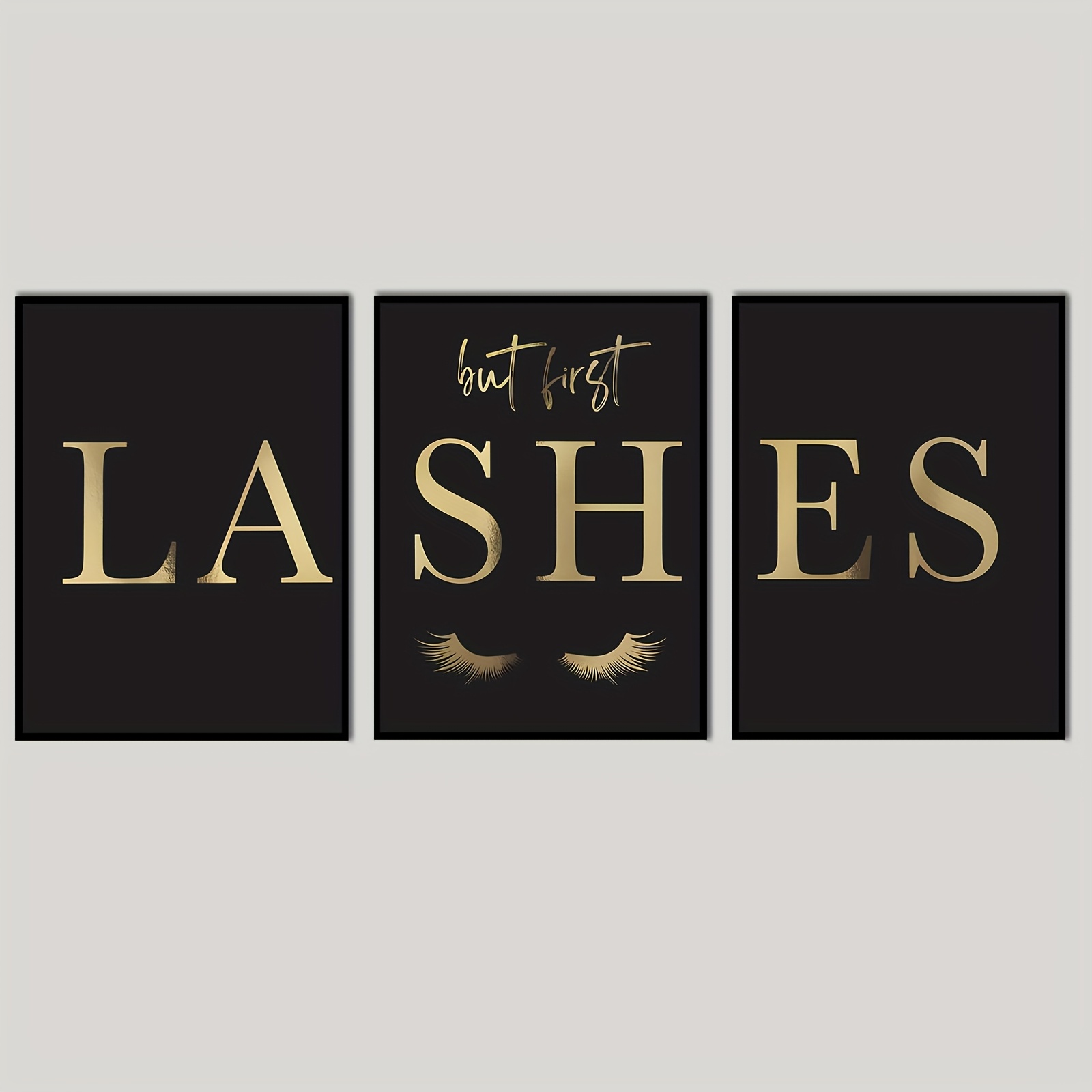 Eyelash Extensions - (Noframe 3PCS) - 3 Stampe su