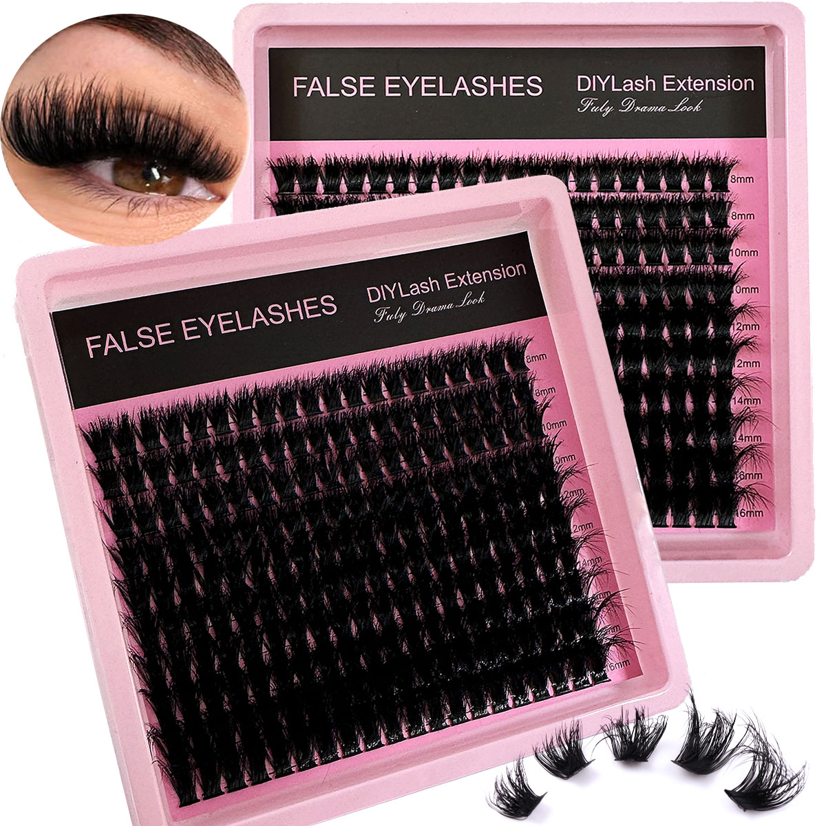 Eyelash Extension Russian - 50D-160D 8D Lusso Soffici Ciglia a