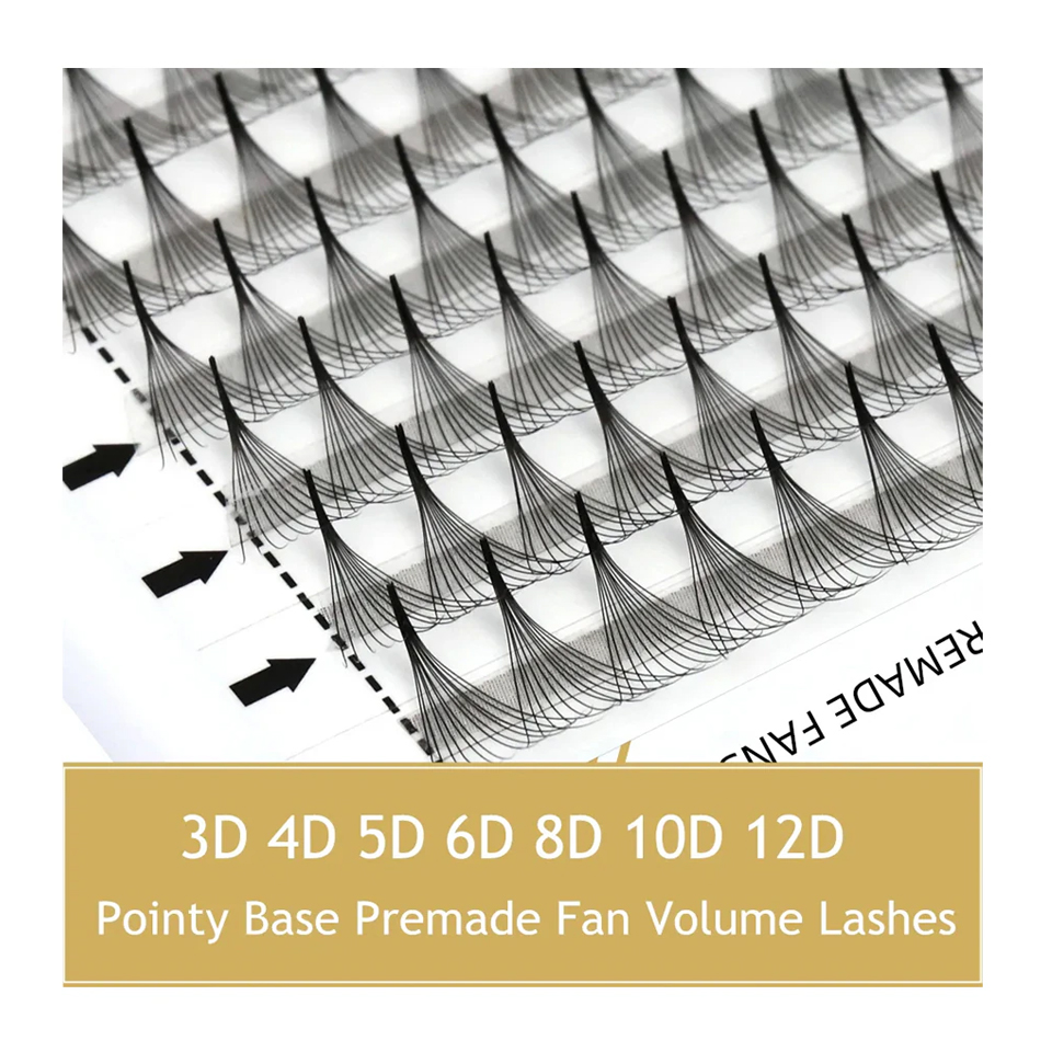 Eyelash Extension Russian - RUJADE Ventole prefabbricate a base stretta