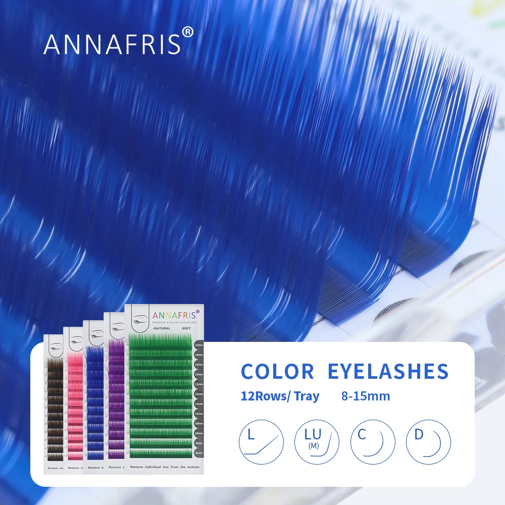 Eyelash Extension Russian - ANNAFRIS estensione ciglia colorata individuale C