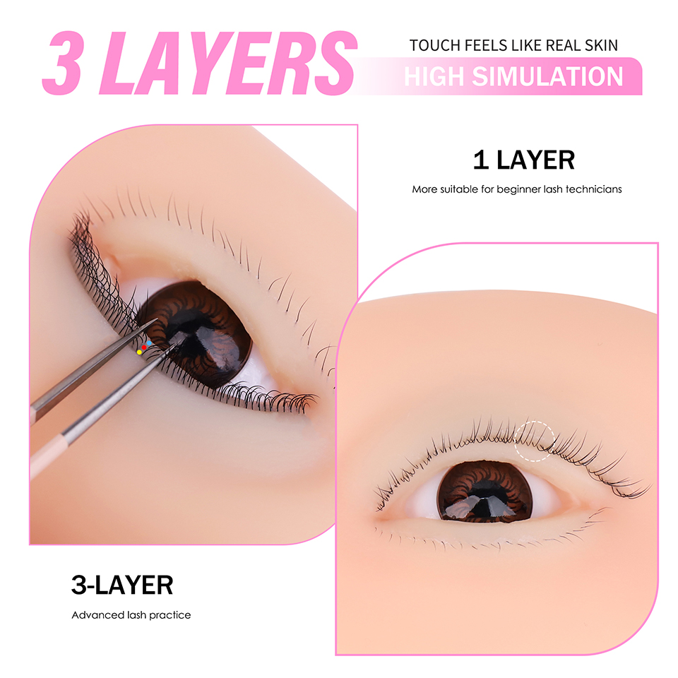 Modello di Occhi per Estension - Eyelash Extension Model recensione e prezzo