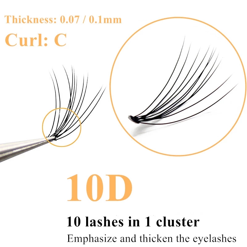 Ciglia Finte 10D in Visone Sin - Eyelash Extension Russian recensione e prezzo