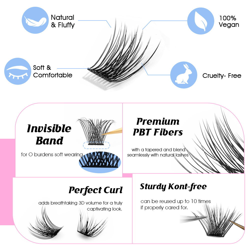 144 pcs ciglia segmentate a gr - Eyelash Extension Russian recensione e prezzo