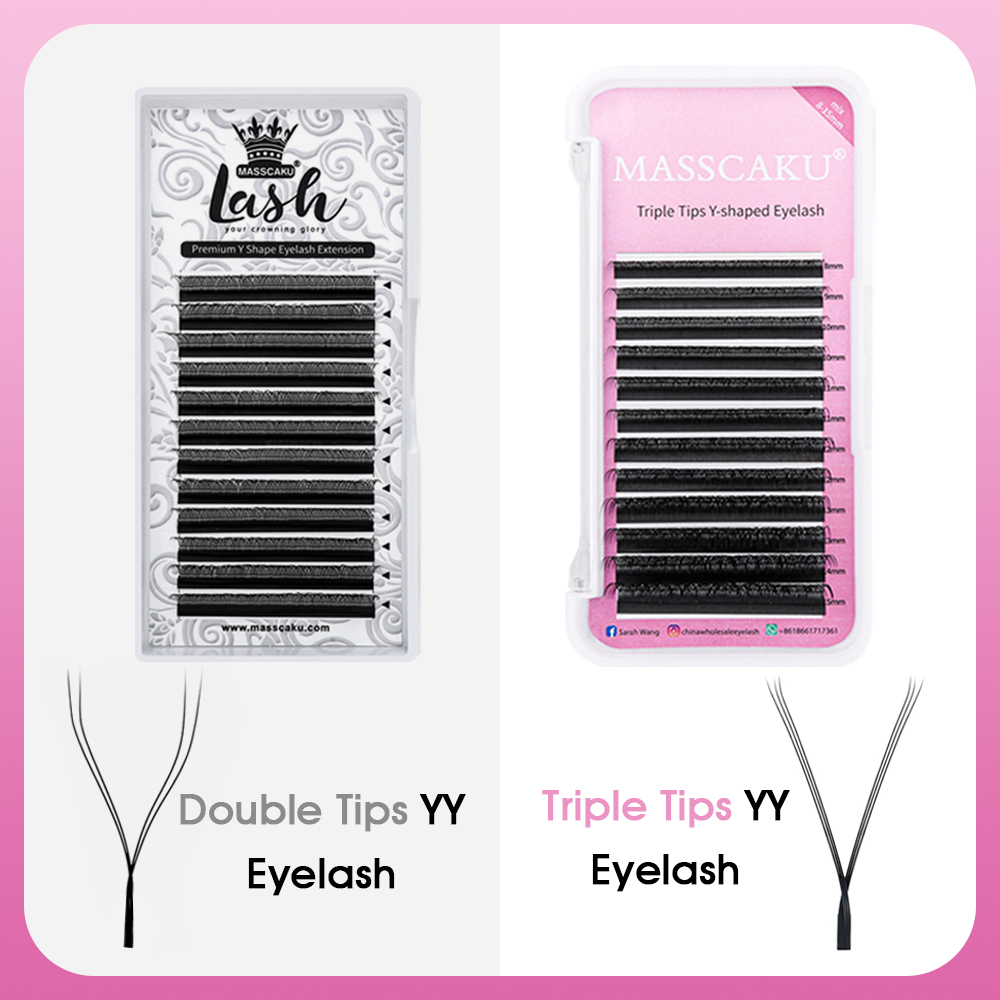 10 confezioni/lotto Ciglia a Y - Eyelash Extension Double Volume recensione e prezzo