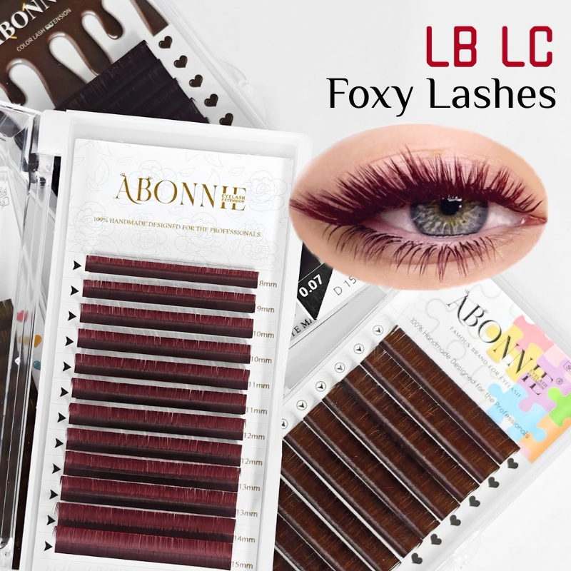 Ciglia finte LB LC Burgundy La - Eyelash Extension Russian recensione e prezzo